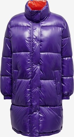 ONLY Winter Coat 'SKY' in Purple: front