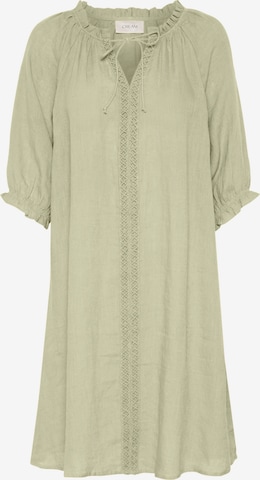 Cream Jurk 'CRBellis' in Groen: voorkant