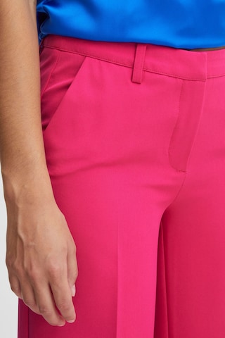 ICHI Loosefit Bügelfaltenhose 'Lexi' in Pink