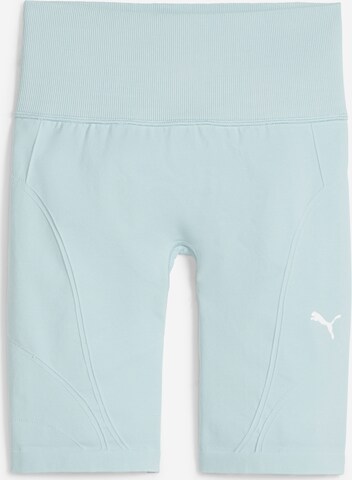 PUMA Skinny Sportovní kalhoty 'SHAPELUXE' – modrá: přední strana