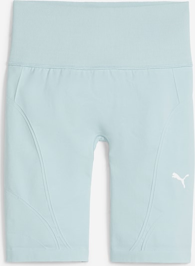 PUMA Спортен панталон 'SHAPELUXE' в пастелно синьо / бяло, Преглед на продукта