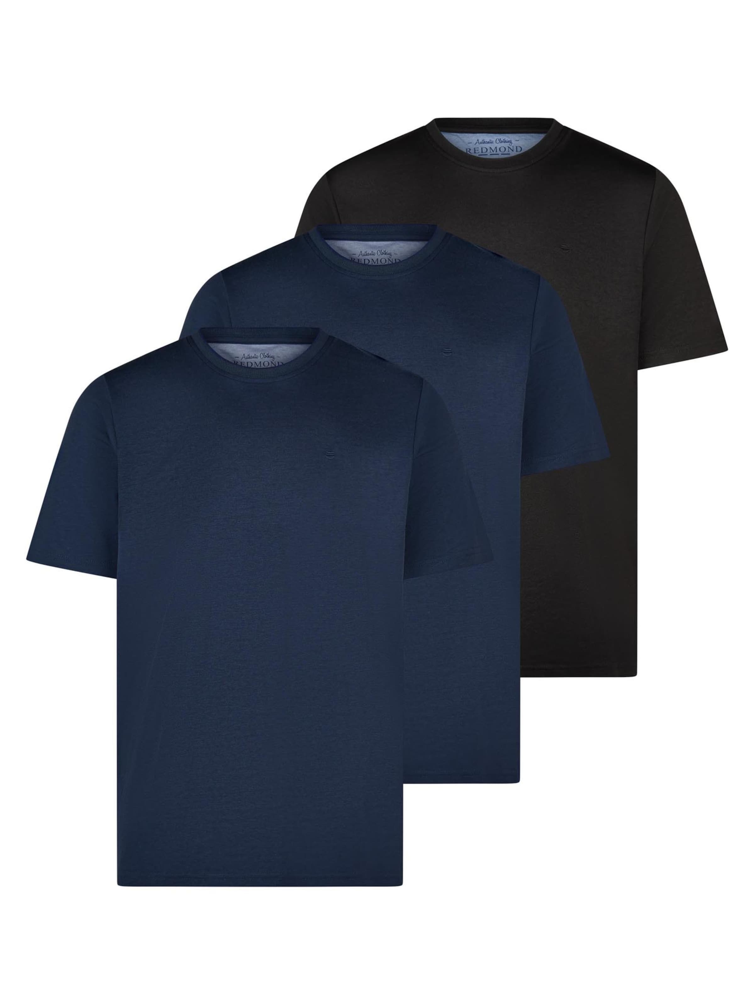 redmond Shirt 'Basic'‌‌‌‌‌‌‌‌‌‌ in Blau: Vorderseite