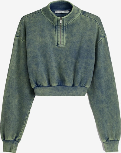 Bershka Sweatshirt in blau / khaki, Produktansicht