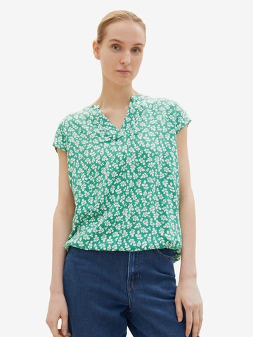 TOM TAILOR Blouse in Green: front