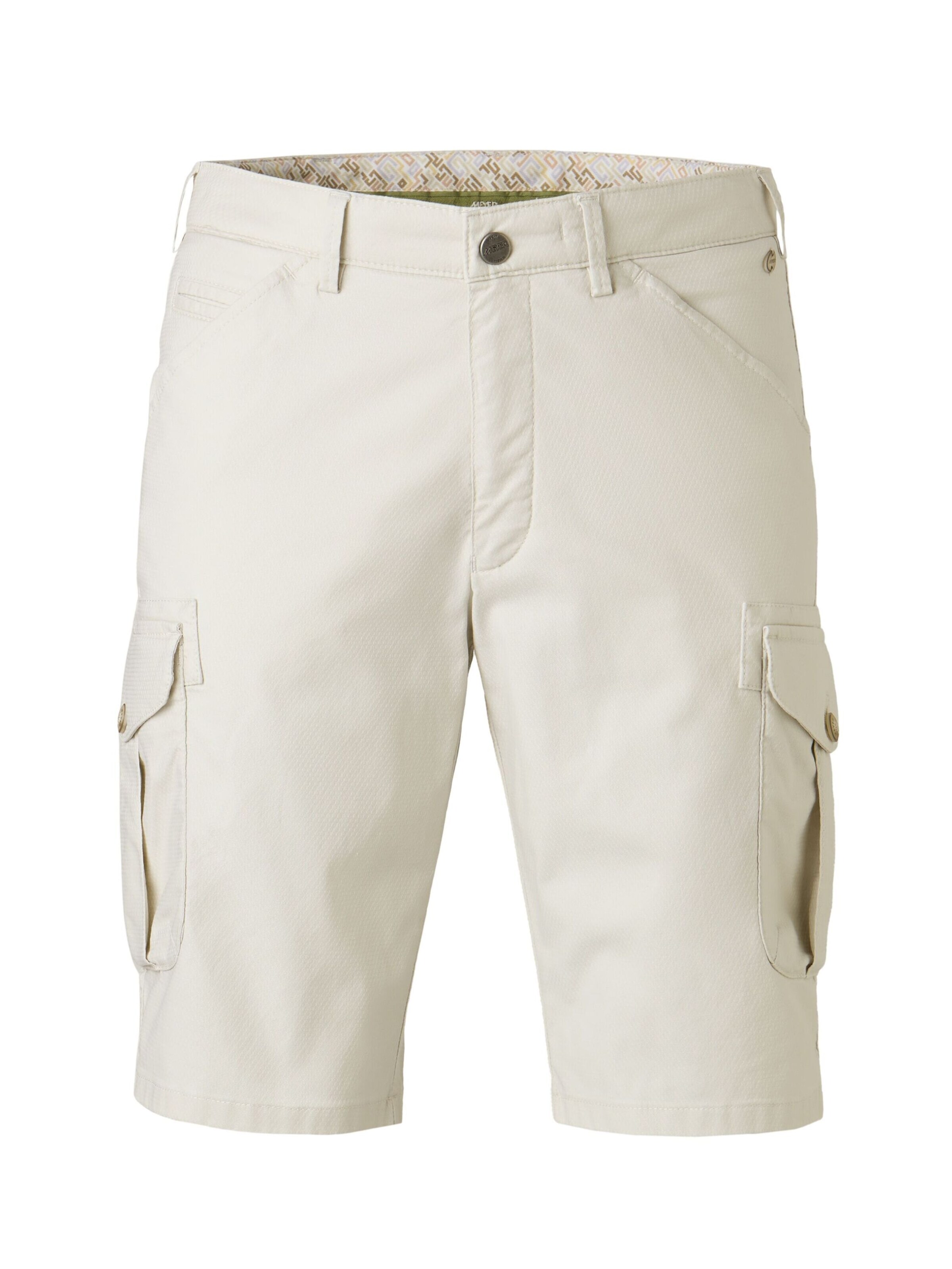 Regular Pantalon 'B-Orlando' MEYER en blanc : devant