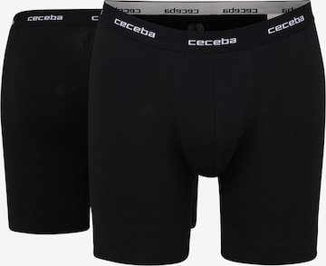 Boxers CECEBA en noir : devant