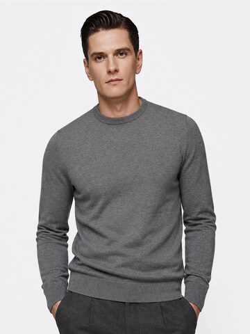 ALLTHEMEN Sweater 'Fadenflug' in Grey: front