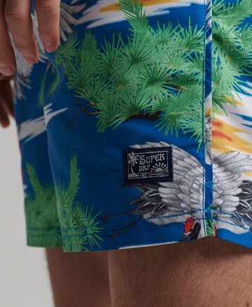 Superdry Zwemshorts in Blauw