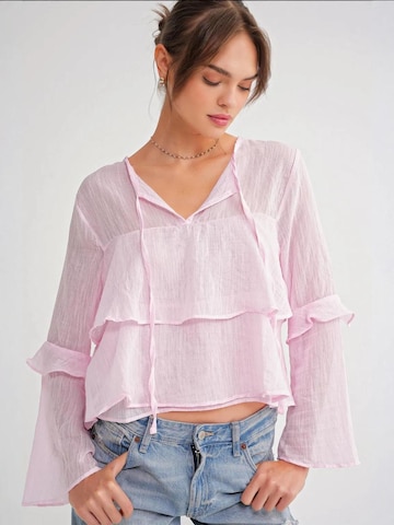 MixRay - Blusa em rosa: frente