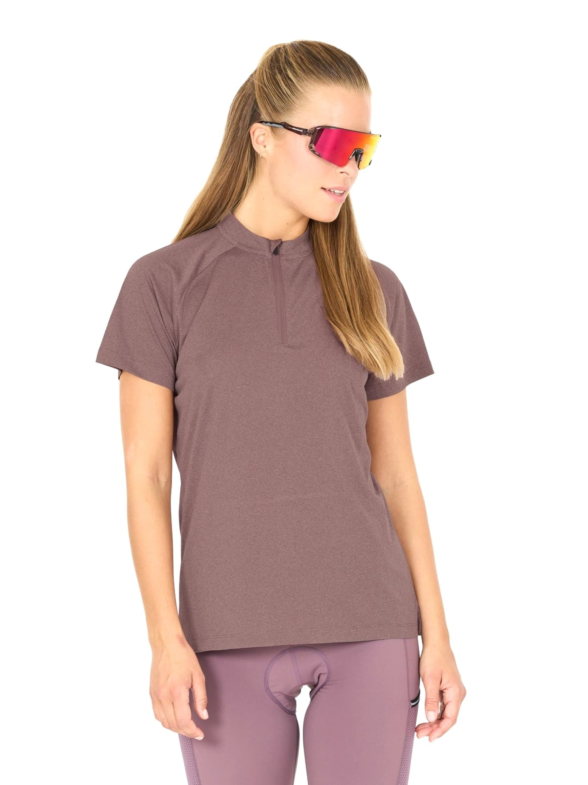 ENDURANCE Shirts 'Crow W Melange Cycling/MTB SS Shirt' i brun: forside