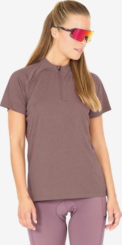 ENDURANCE Shirts 'Crow W Melange Cycling/MTB SS Shirt' i brun: forside