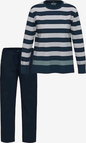 Ammann Pyjama 'Night & Home' in Blau: Vorderseite