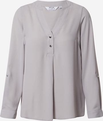 Dorothy Perkins Petite Blouse in Grey: front