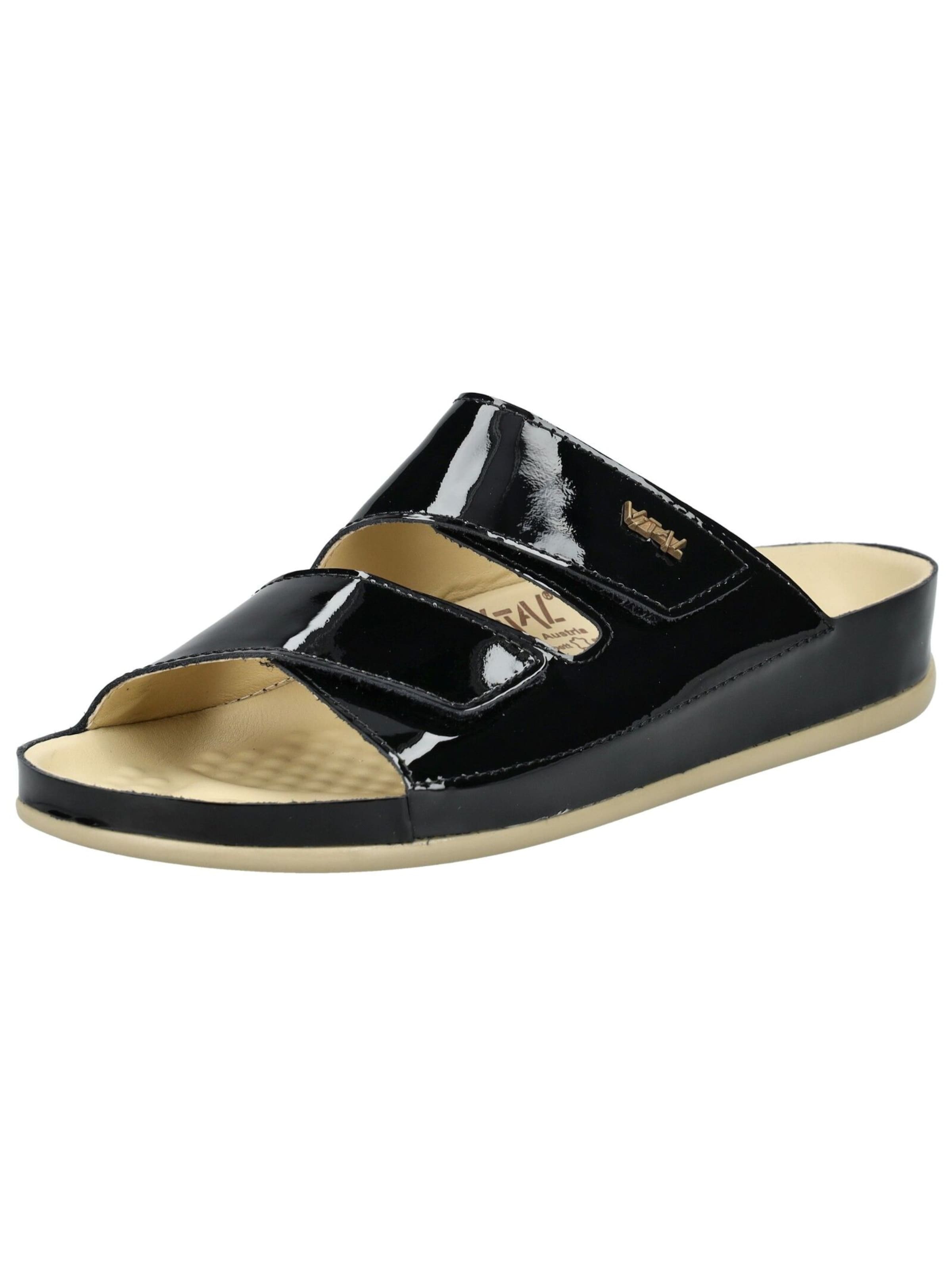 vital Mules in Black: front