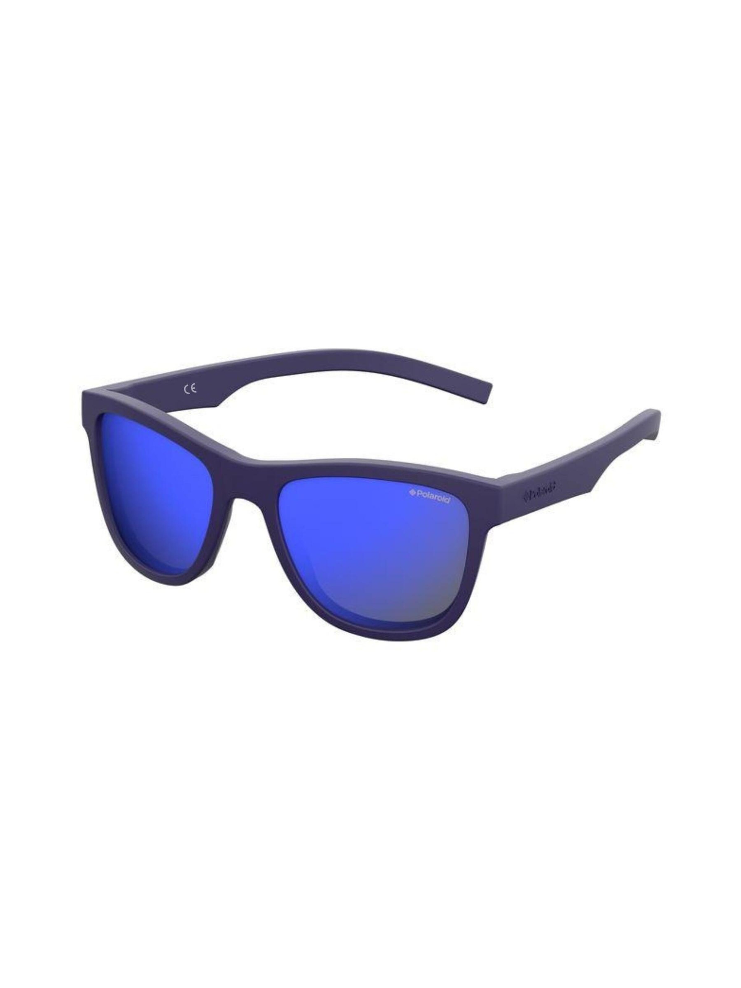Lunettes de soleil Polaroid en bleu : devant