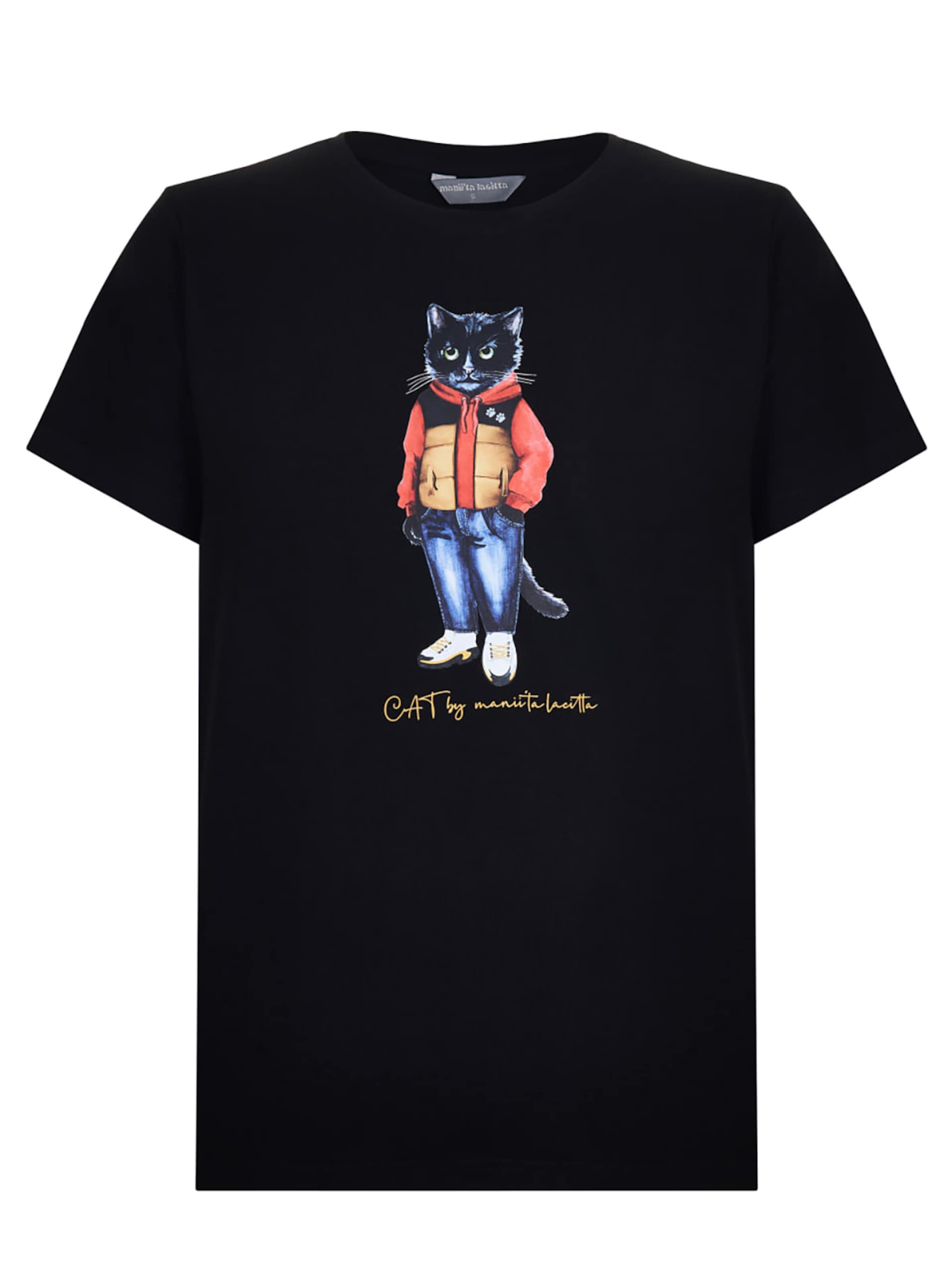 T-Shirt 'Sport Casual cat' Cat e Lolette en bleu : devant