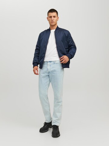 JACK & JONES - Chaqueta de entretiempo 'Terry' en azul