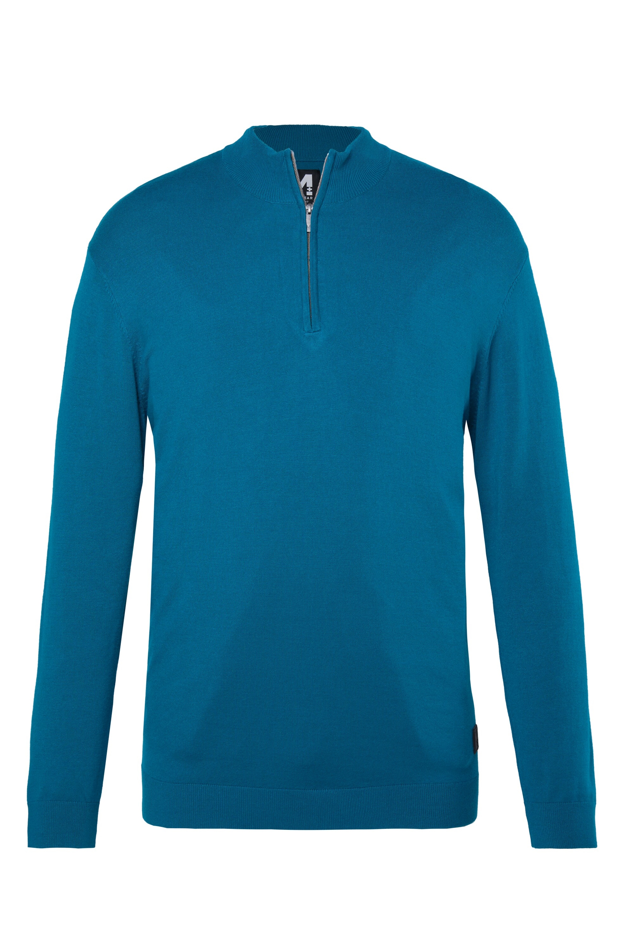 Men Plus Pullover in Blau: Vorderseite