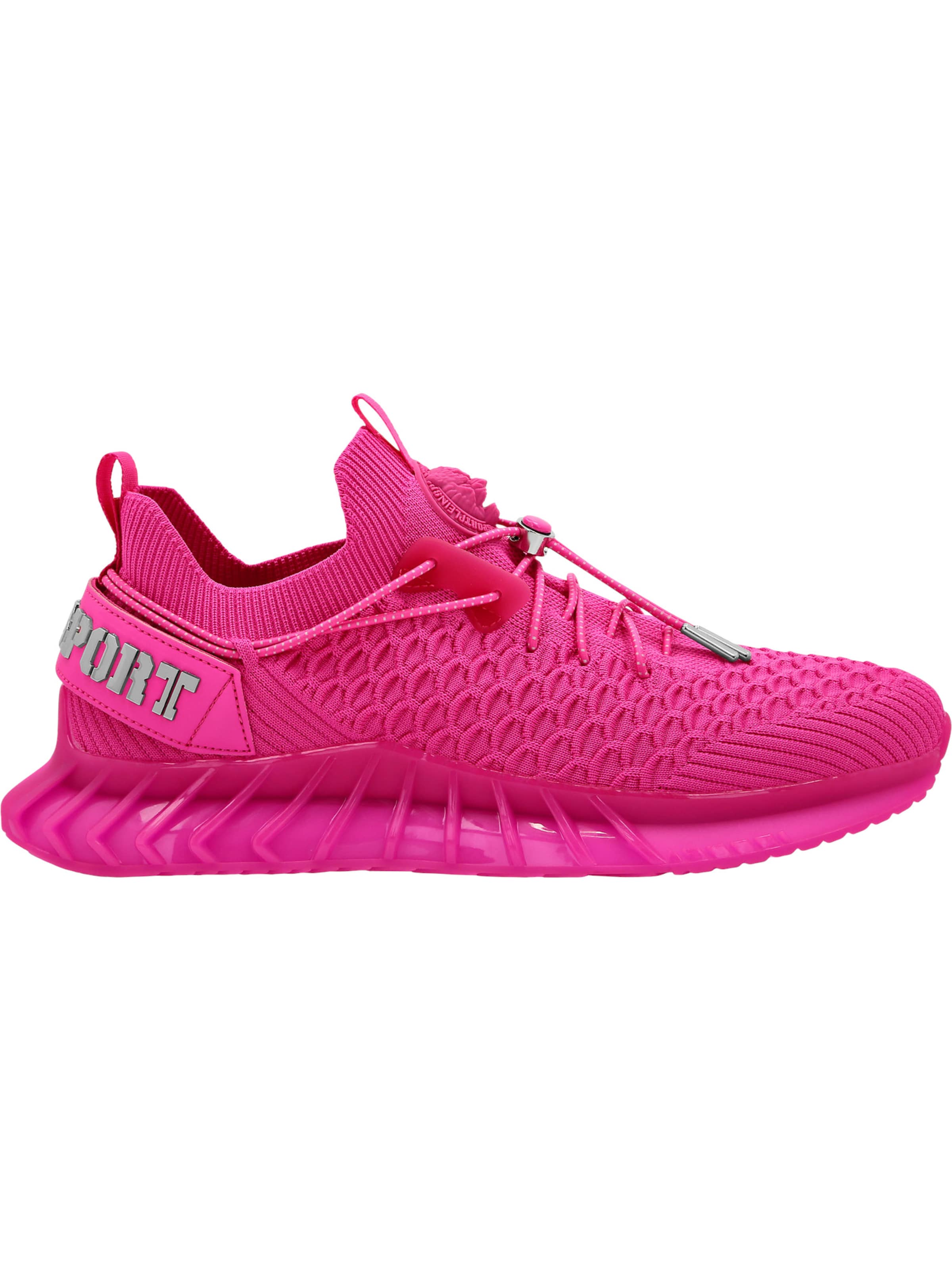 Plein Sport - Zapatillas deportivas bajas en rosa: frente