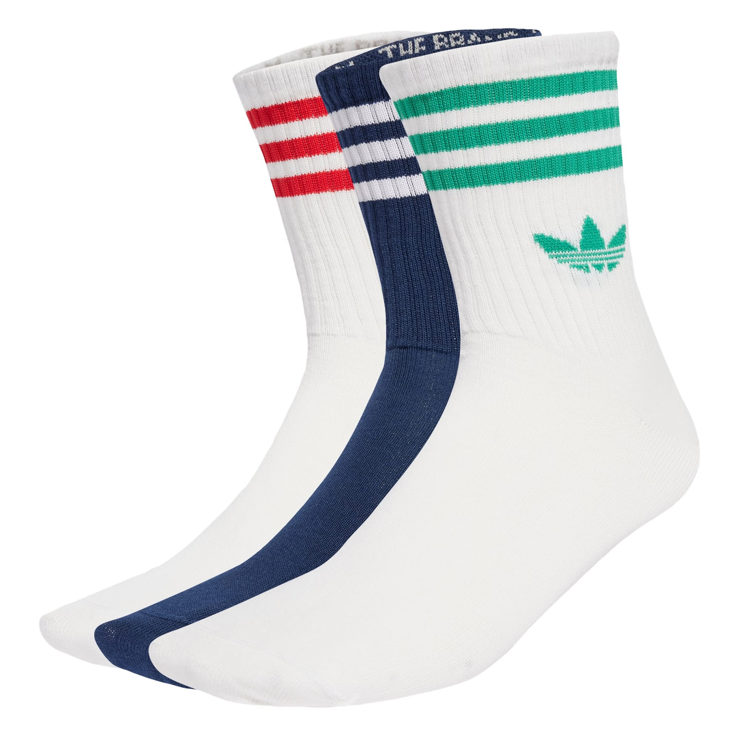 ADIDAS ORIGINALS Носки '3-Stripes Crew 3 Pairs' в Синий: спереди