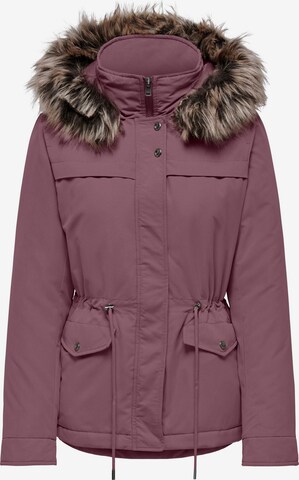 Parka invernale 'New Starline' di ONLY in rosa: frontale
