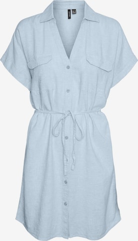 VERO MODA - Vestido camisero 'VMLinn' en azul: frente