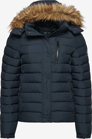 Veste d’hiver Superdry en bleu : devant