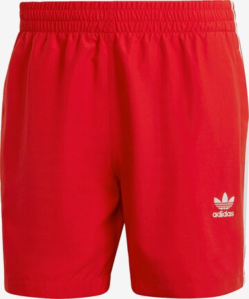 ADIDAS ORIGINALS Board Shorts in Red: front