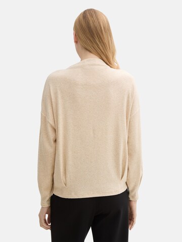 TOM TAILOR Sweatshirt in Beige