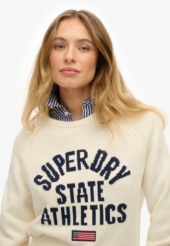 Pull-over 'Slouchy Intarsia' Superdry en gris