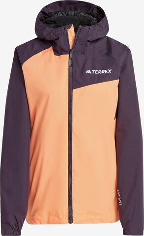 Veste outdoor ADIDAS TERREX en orange : devant