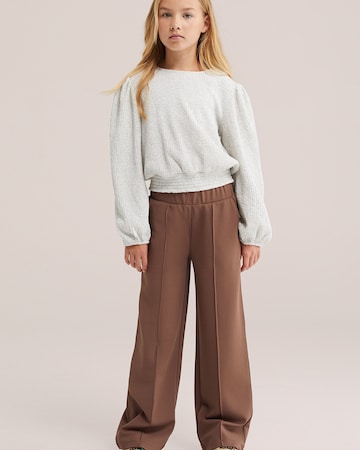 WE Fashion Loosefit Hose in Braun: Vorderseite