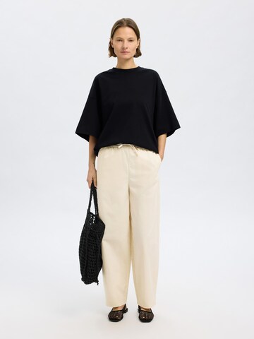 SELECTED FEMME Wide Leg Bukser i beige