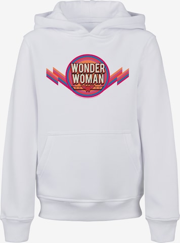 Felpa 'DC Comics Wonder Woman Rainbow Logo' di F4NT4STIC in bianco: frontale
