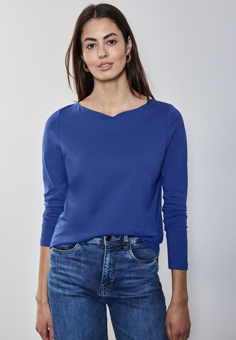 STREET ONE Shirt in Blau: Vorderseite
