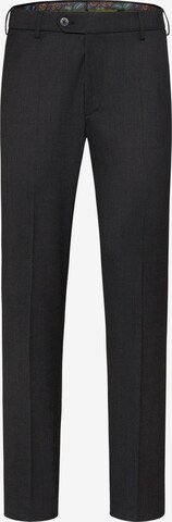 MEYER Slim fit Pleated Pants 'Roma' in Grey: front