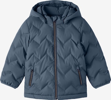 NAME IT Winter Jacket 'Marl' in Blue: front