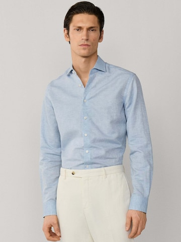 Hackett London Overhemd in Blauw: voorkant