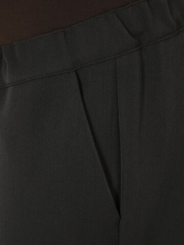 Attesa Regular Pleated Pants 'CAROLA' in Black