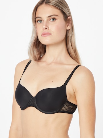 PASSIONATA T-shirt Bra 'SUN' in Black: front