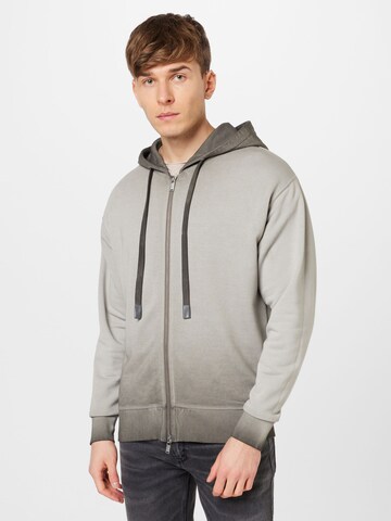 DRYKORN Sweat jacket 'OSKAR' in Grey: front