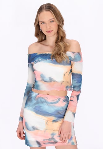 Chemisier MYMO en mélange de couleurs : devant