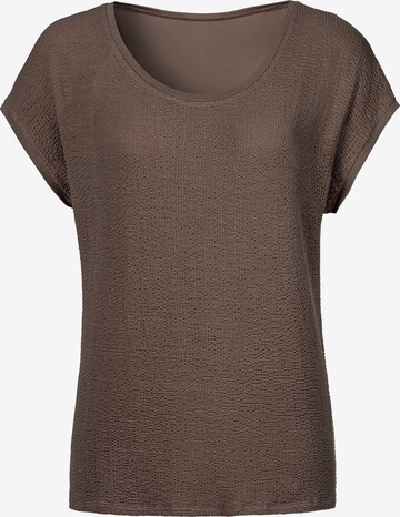 T-shirt LASCANA en marron : devant