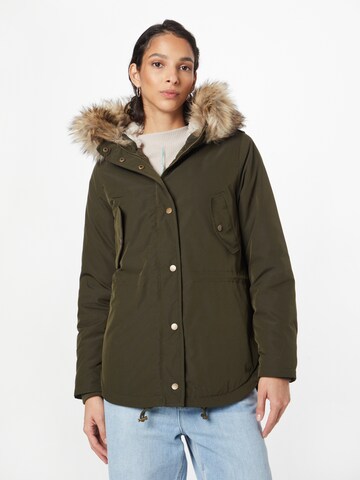 ONLY - Parka de inverno 'ESTHER' em verde: frente