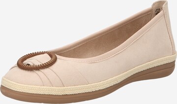 Ballerines JANA en beige : devant