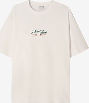 Bershka Koszulka w kolorze biały: przód