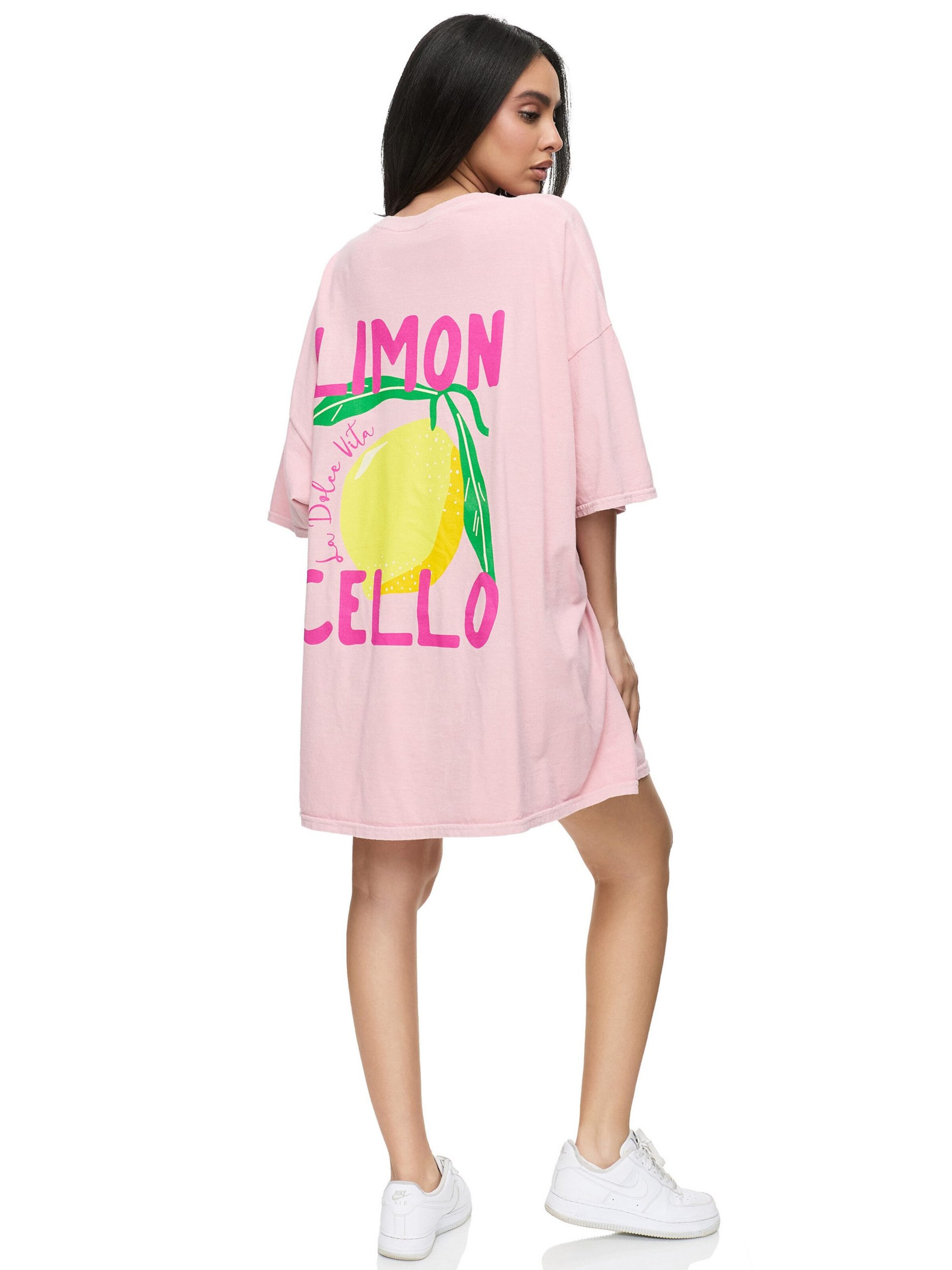 Worldclassca Oversizeshirt 'Limon Cello'‌‌‌‌‌‌‌‌ in Pink: Vorderseite