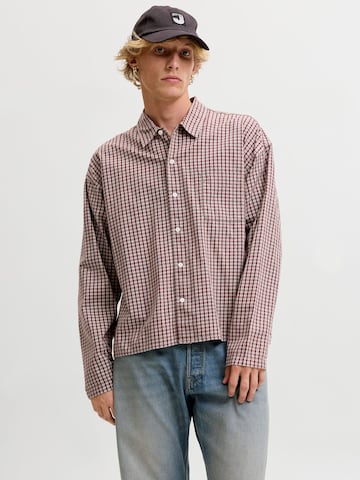 Fit confort Chemise 'JORAUSTIN' JACK & JONES en marron : devant