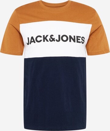 JACK & JONES Majica | rjava barva: sprednja stran