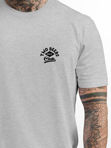 Neverless Shirt 'Two Beers only' in Grey